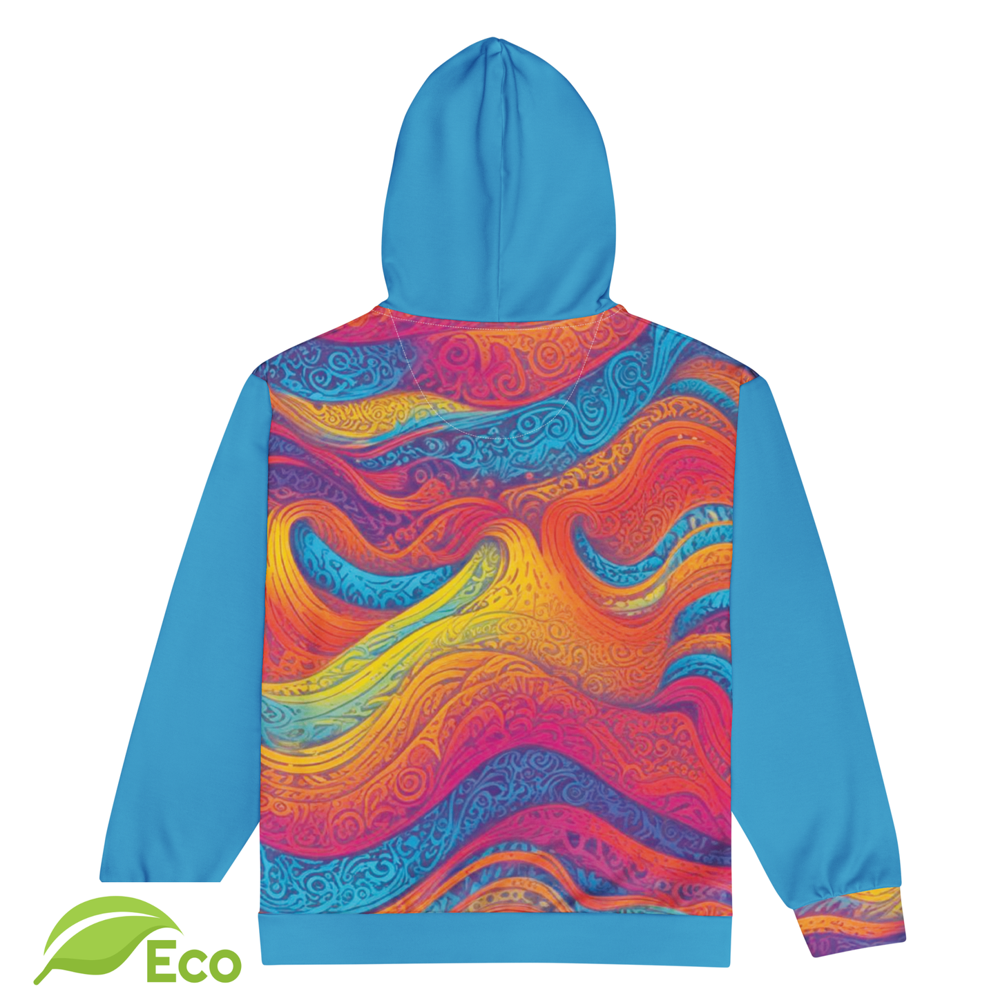 Sweat Zippé ECO "Waves Festival" Bleu