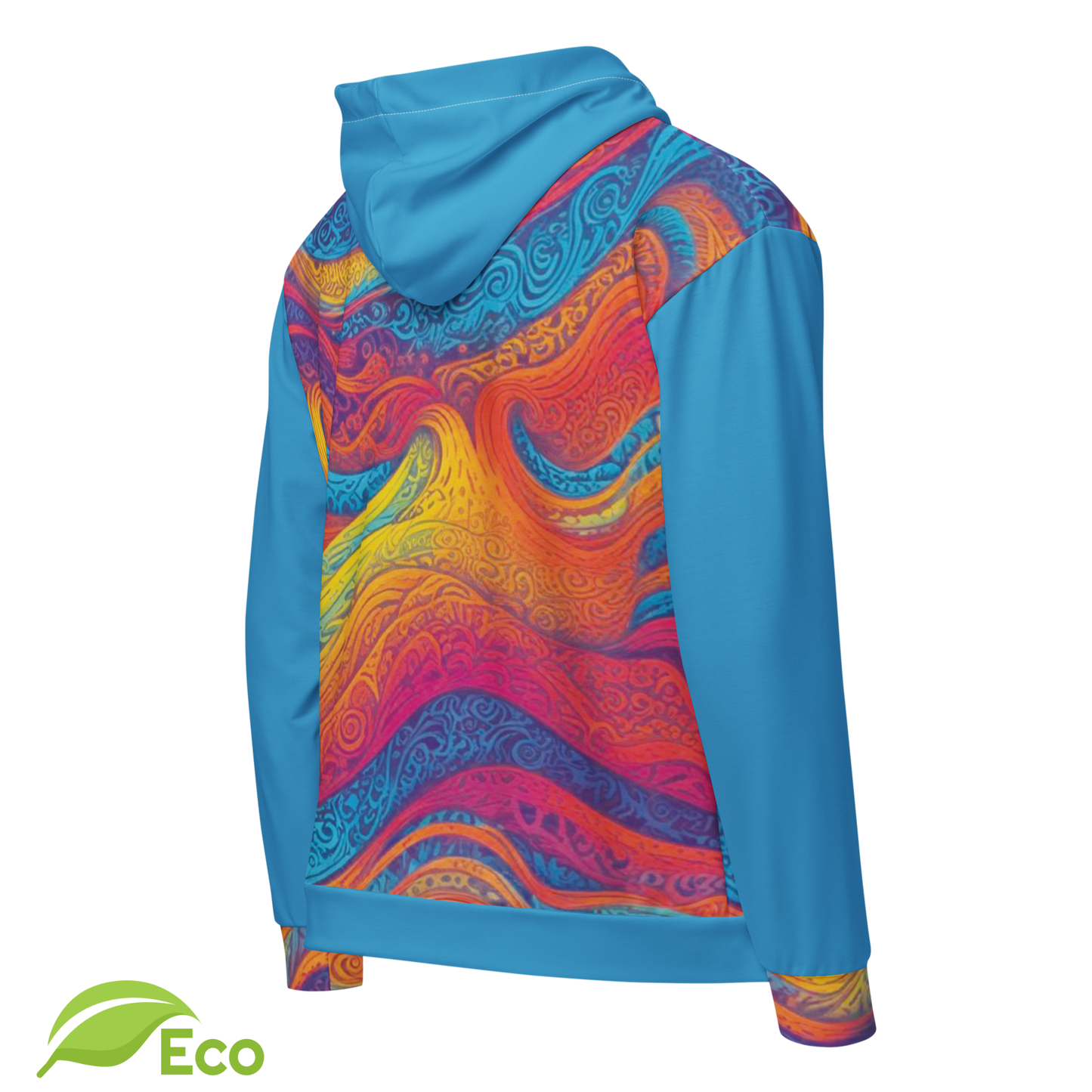 Sweat Zippé ECO "Waves Festival" Bleu