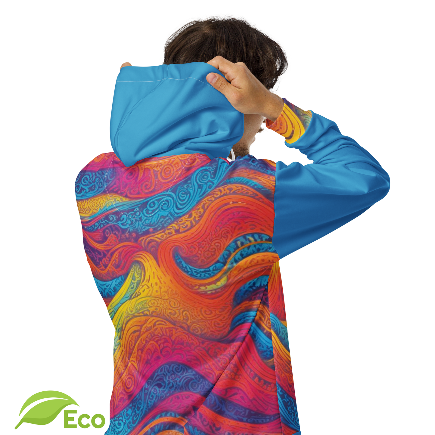 Sweat Zippé ECO "Waves Festival" Bleu