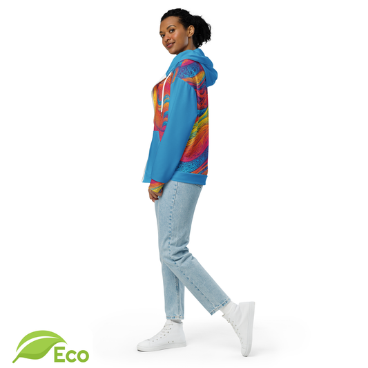 Sweat Zippé ECO "Waves Festival" Bleu