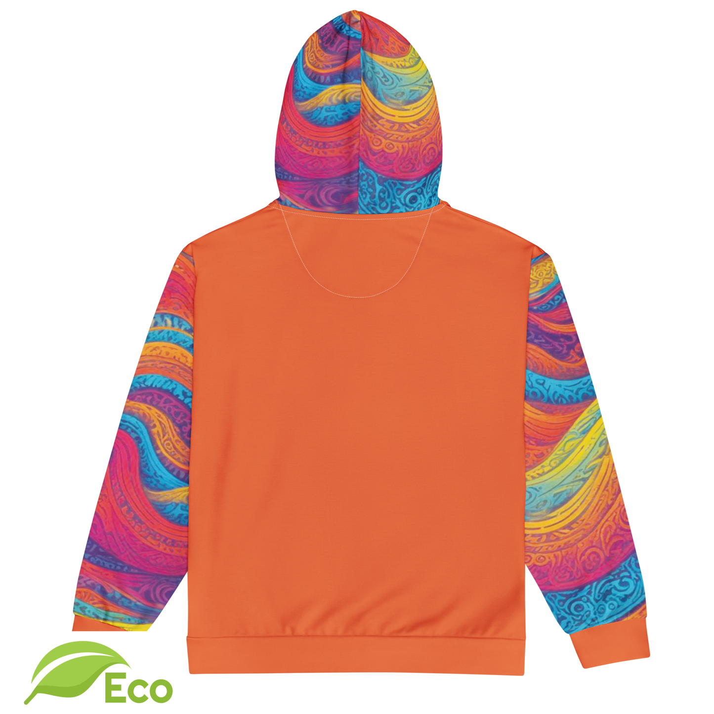 Sweat Zippé ECO "Waves Festival" Orange