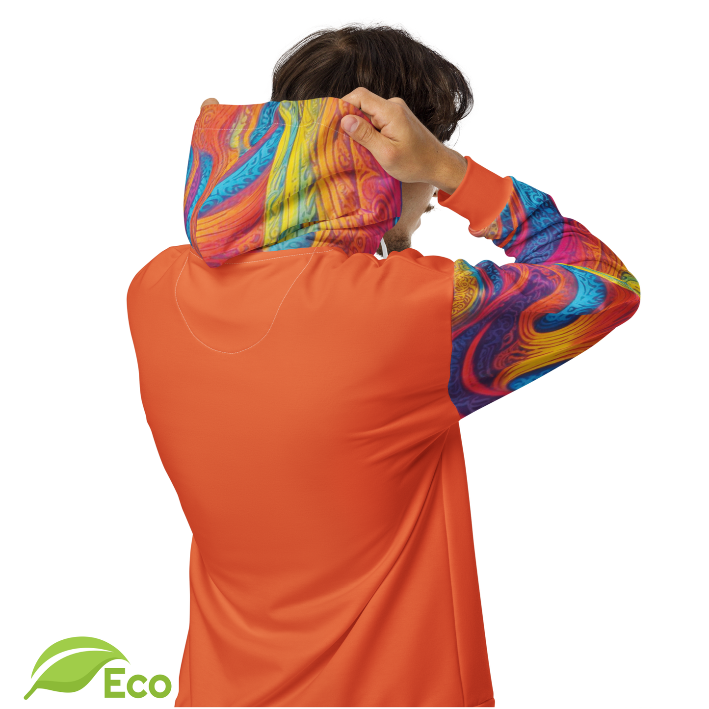 Sweat Zippé ECO "Waves Festival" Orange