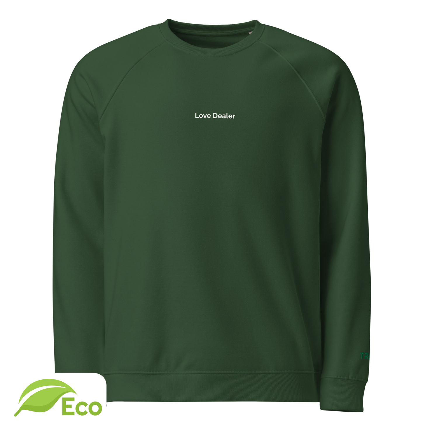 Sweatshirt ECO Raglan Unisexe "Love Dealer"