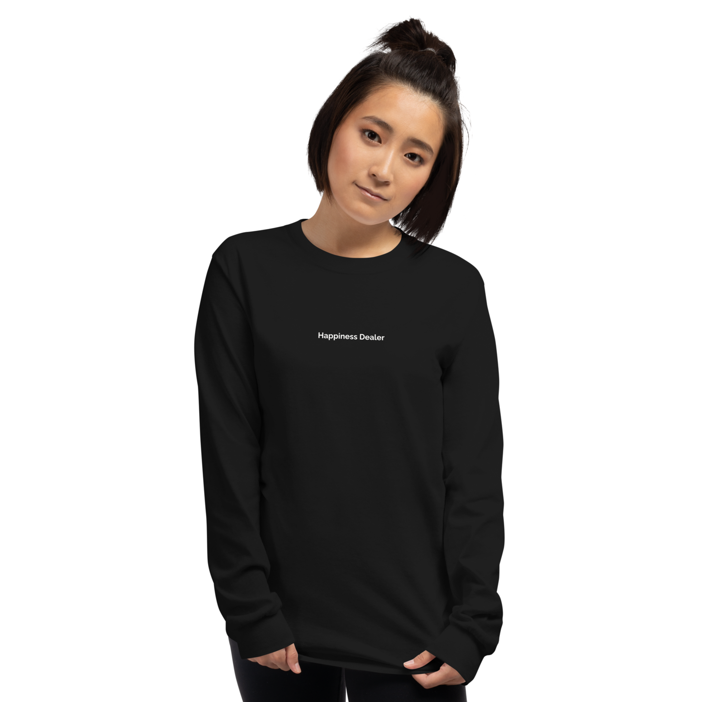 T-Shirt à manches longues Unisexe "Happiness Dealer"