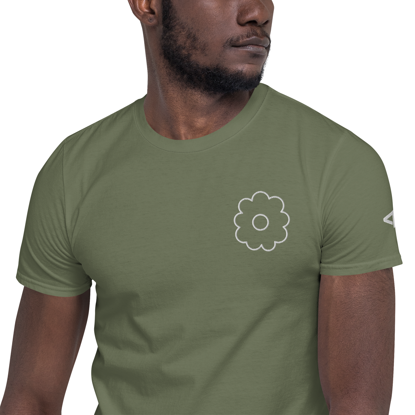 Maglietta Softstyle con ricamo "Fiore"