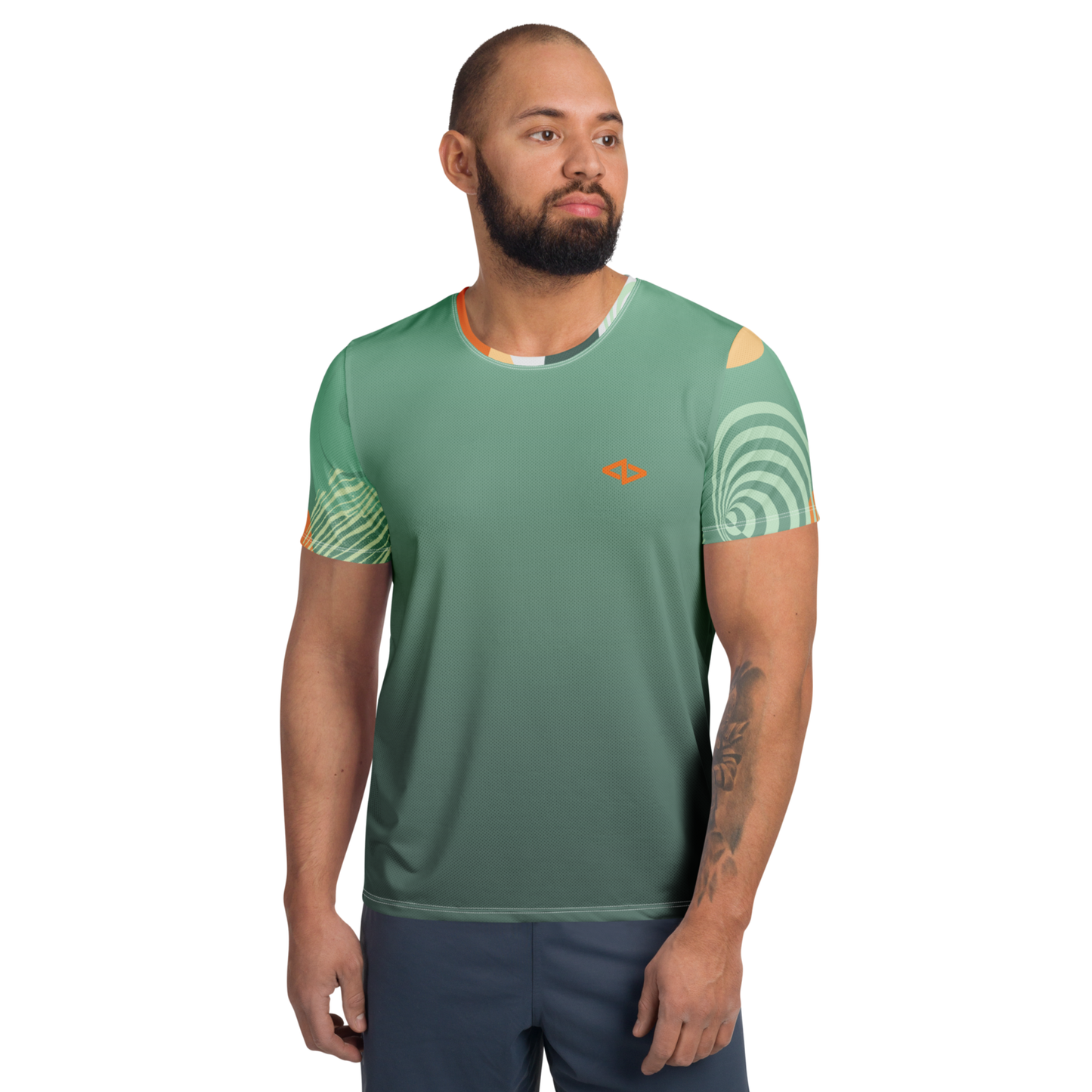 T-Shirt Sport Homme Manches Vibulus (Vert Clair)