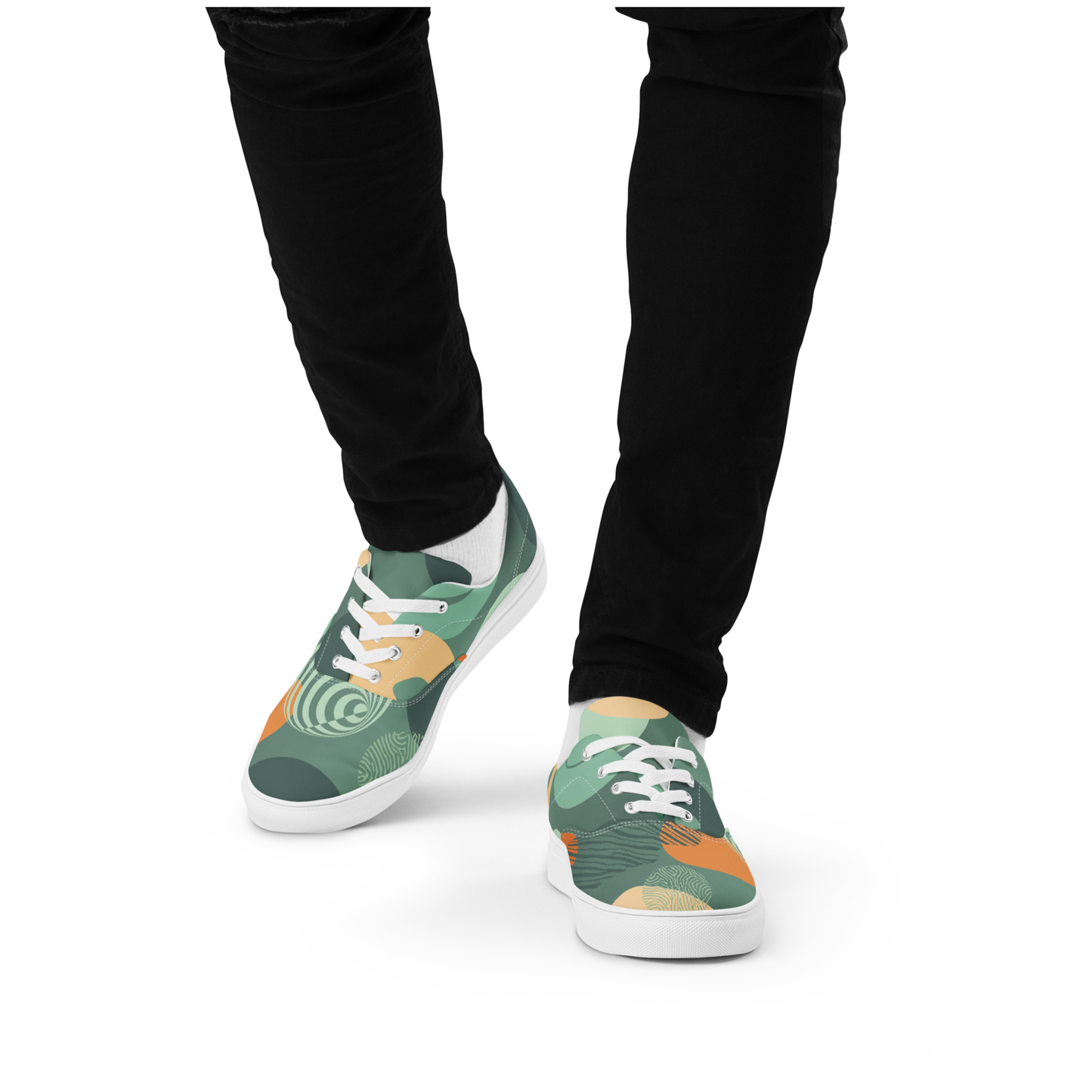 Tennis en Toile avec Lacets Homme "Vibulus" (Vert Clair)