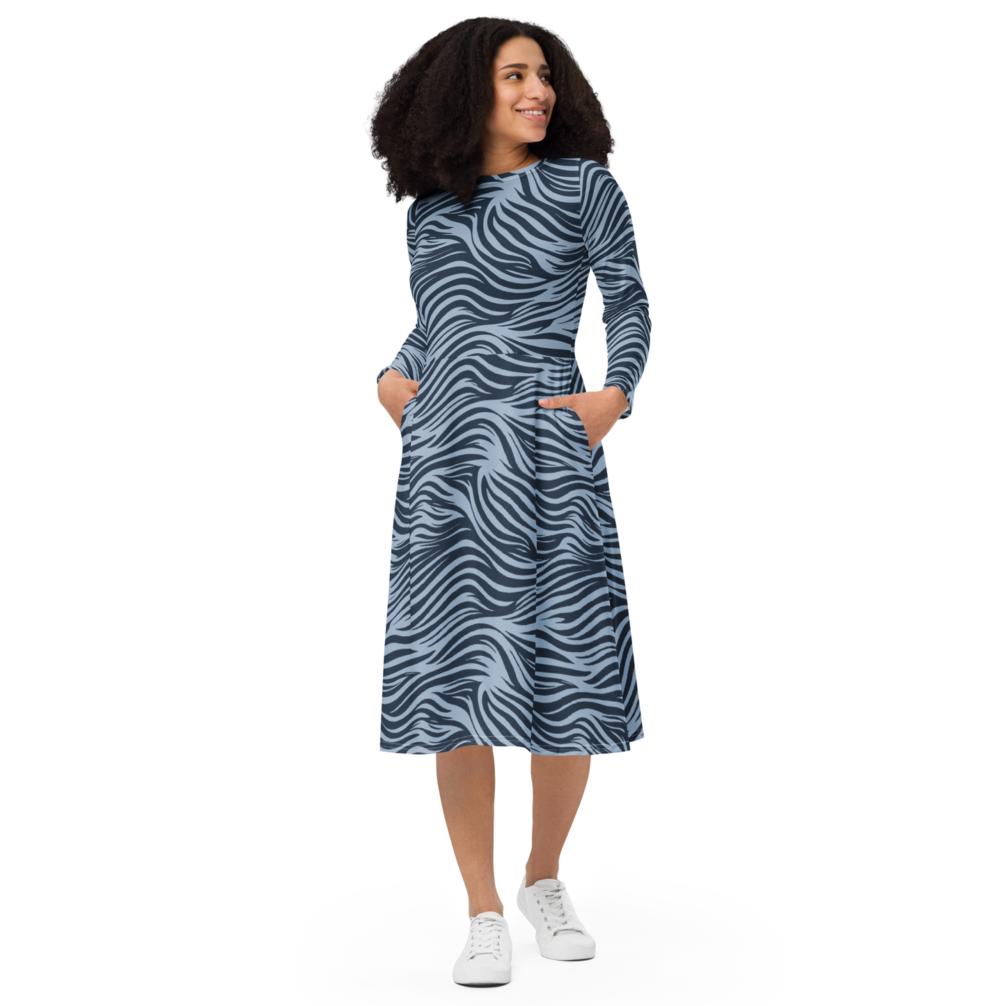 Long sleeved long dress "Banos"
