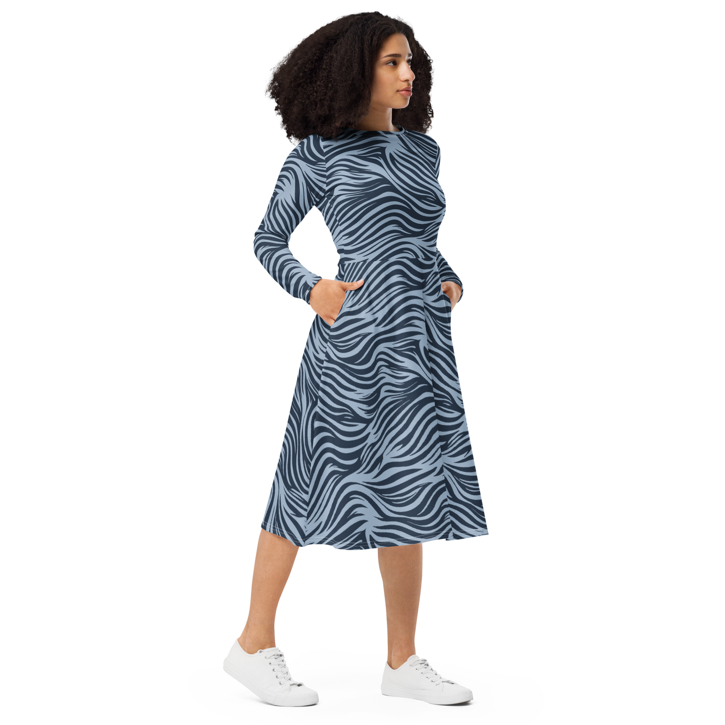 Long sleeved long dress "Banos"