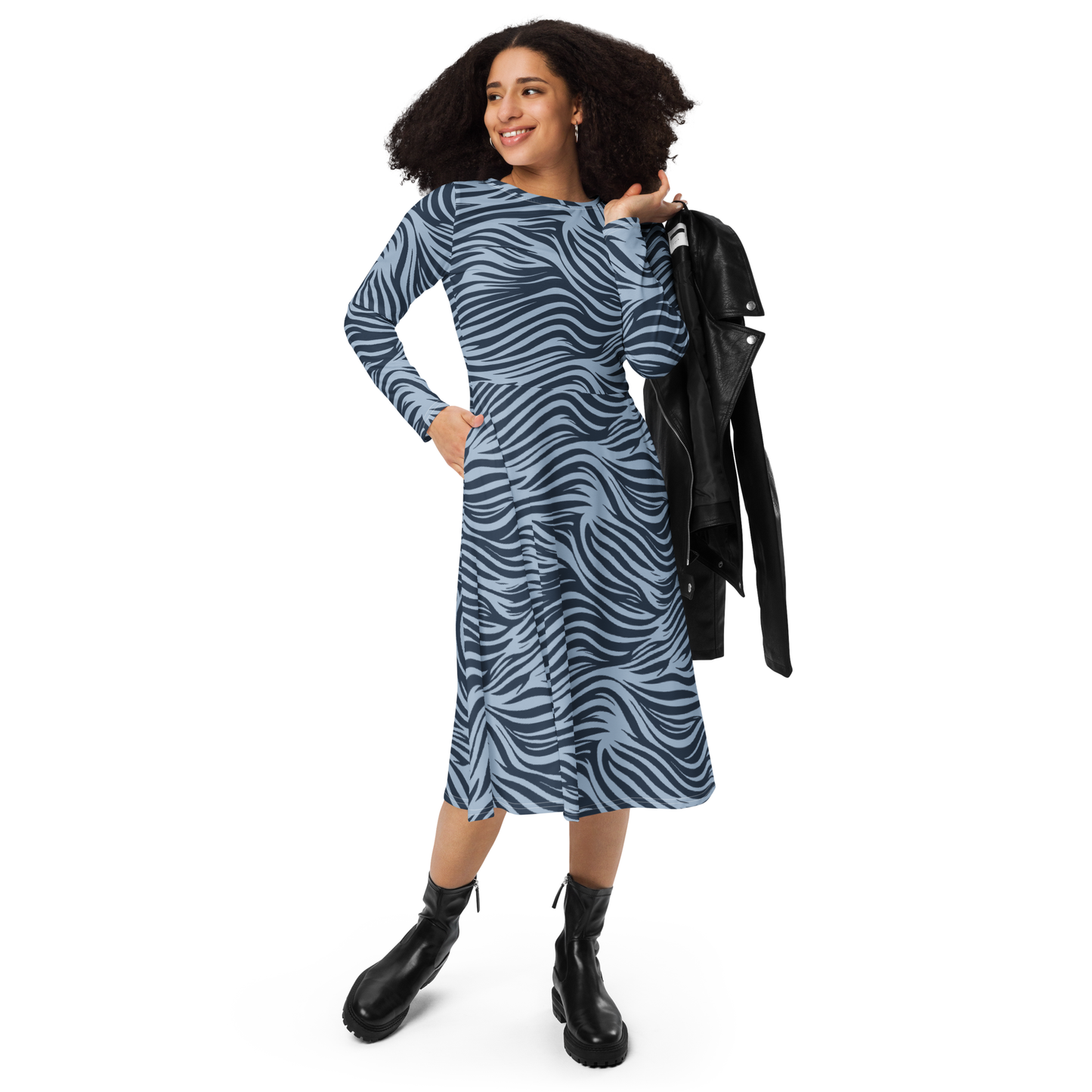 Long sleeved long dress "Banos"