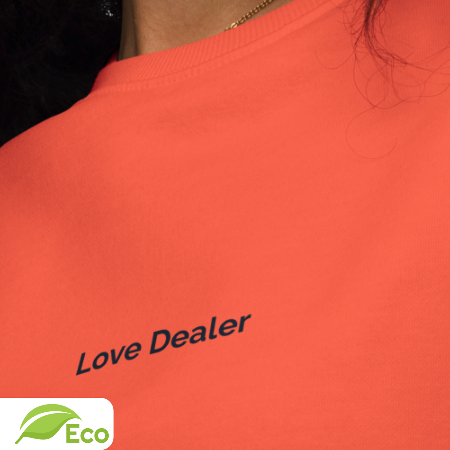 Sweatshirt ECO Raglan Unisexe "Love Dealer"