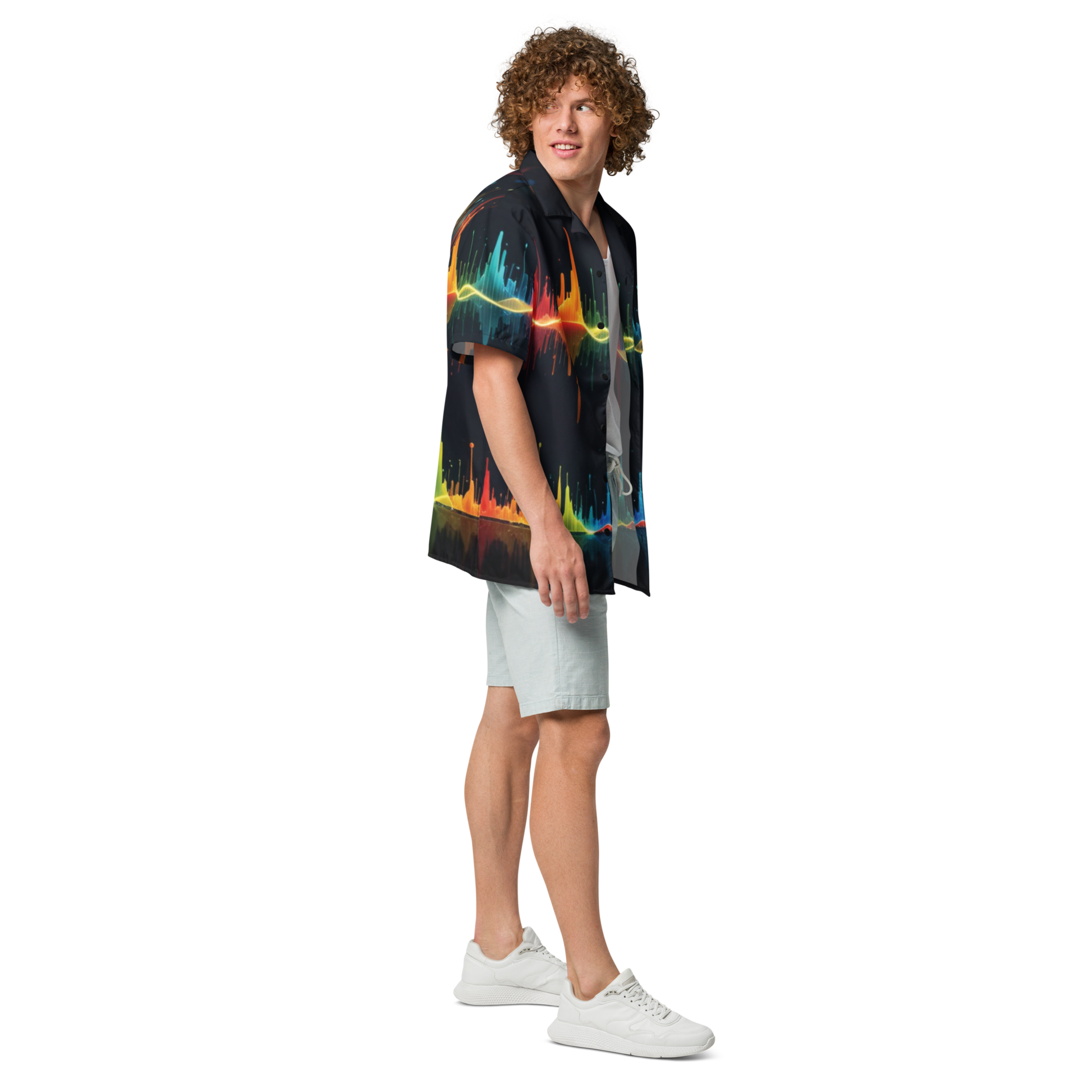 Chemise homme noire disco avec col pelle à tarte - Taille 56/58 Chemise homme noire disco avec col pelle à tarte - Taille 56/58
