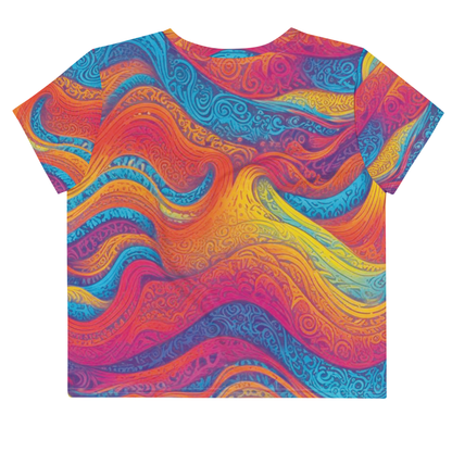 T-Shirt Crop-Top Femme "Waves Festival"