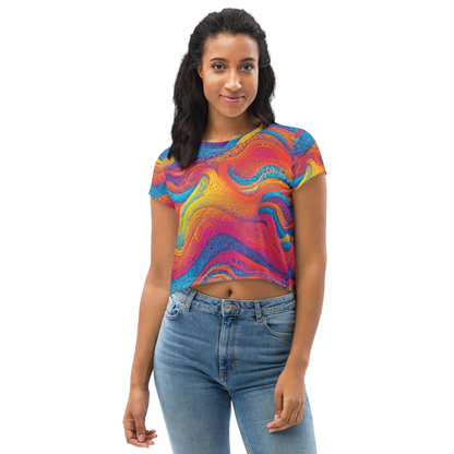 T-Shirt Crop-Top Femme "Waves Festival"
